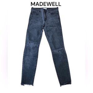MADEWELL 9” riser skinny skinny jeans.
